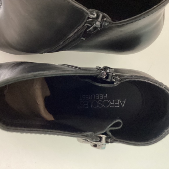 AEROSOLES HEELREST ANKLE ZIPPER ACCENT BOOTIES BOOTS 3.5 in Heel Sz 7.5 - Picture 10 of 10